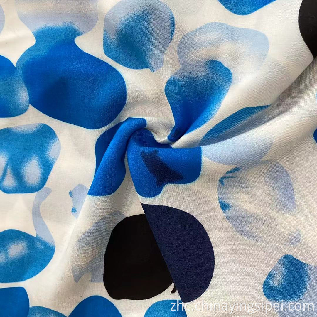 ISP Texile 45s 100％人造丝/粘液印刷的织物人造丝奇特（Rayon Challis for Dress）